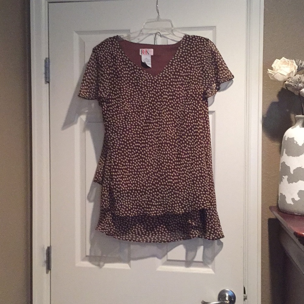 Polka dot 2 piece dress